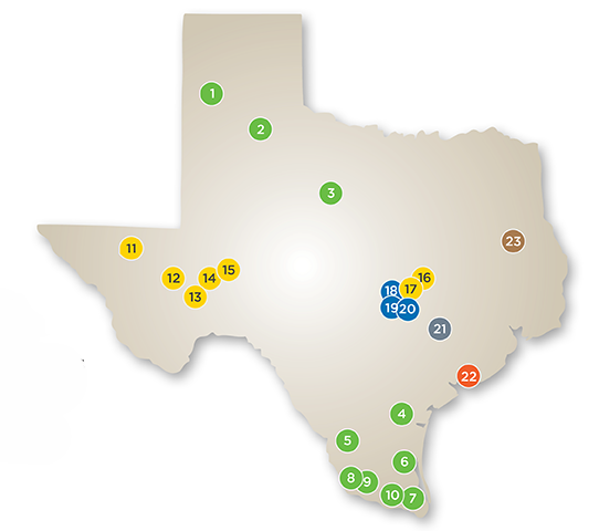Texas Energy Generation Map